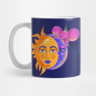 Sun Moon and elephant Mug